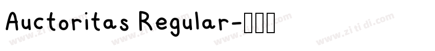 Auctoritas Regular字体转换